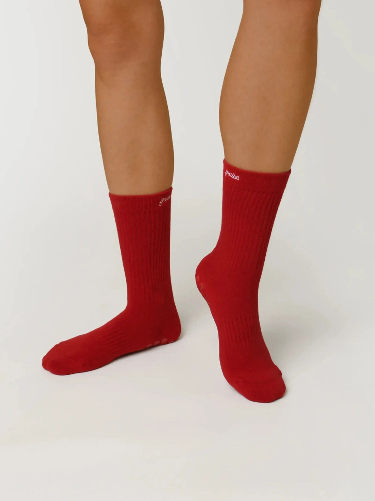 Cherry Pilates Socks