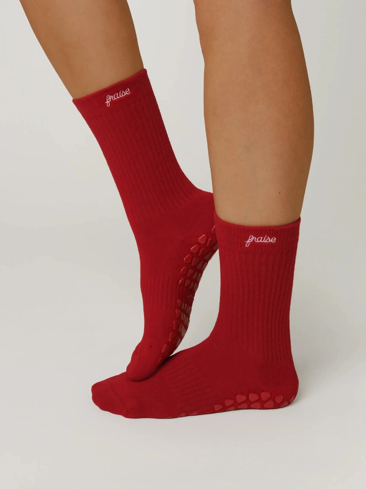 Cherry Pilates Socks