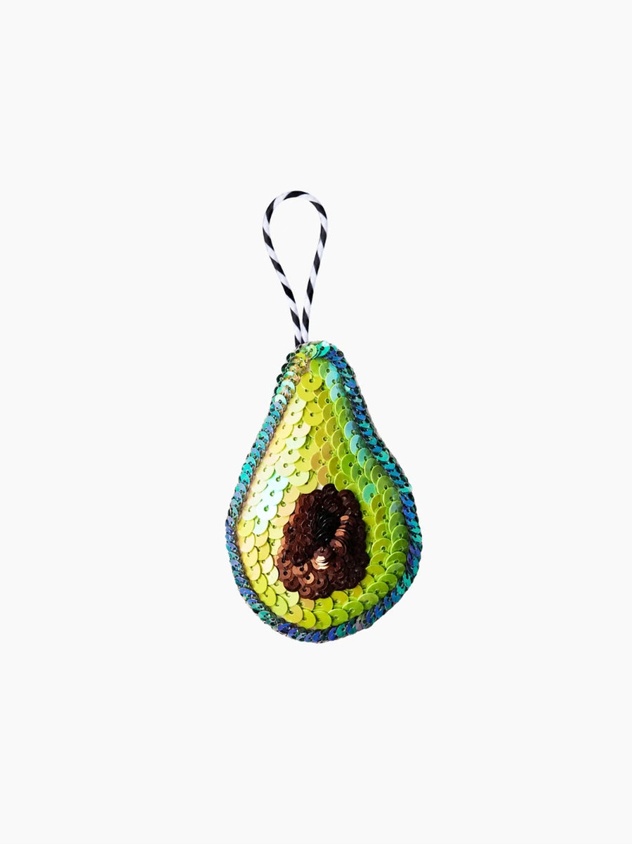 Avocado Sequin Ornament