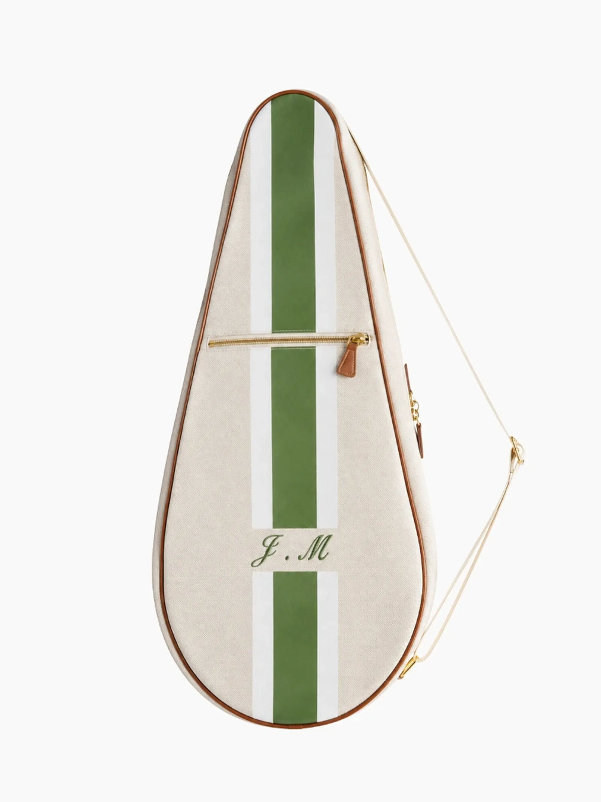 Green Striped Tennis Racket Case