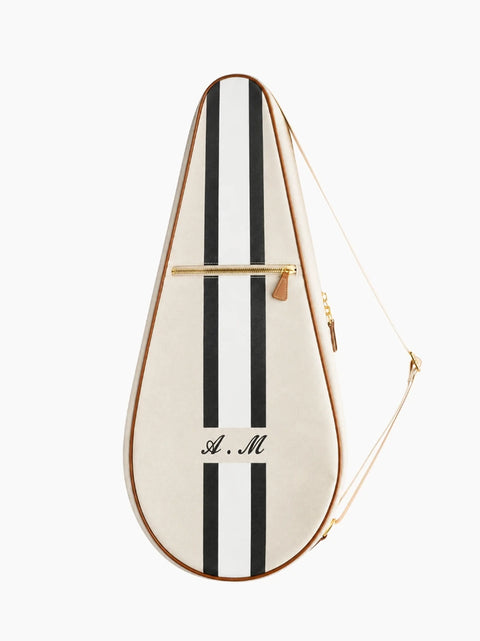 Black Striped Tennis Racket Case