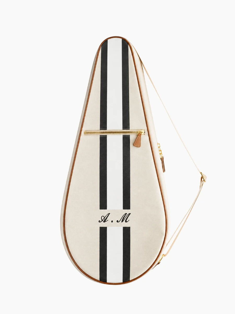 Black Striped Tennis Racket Case