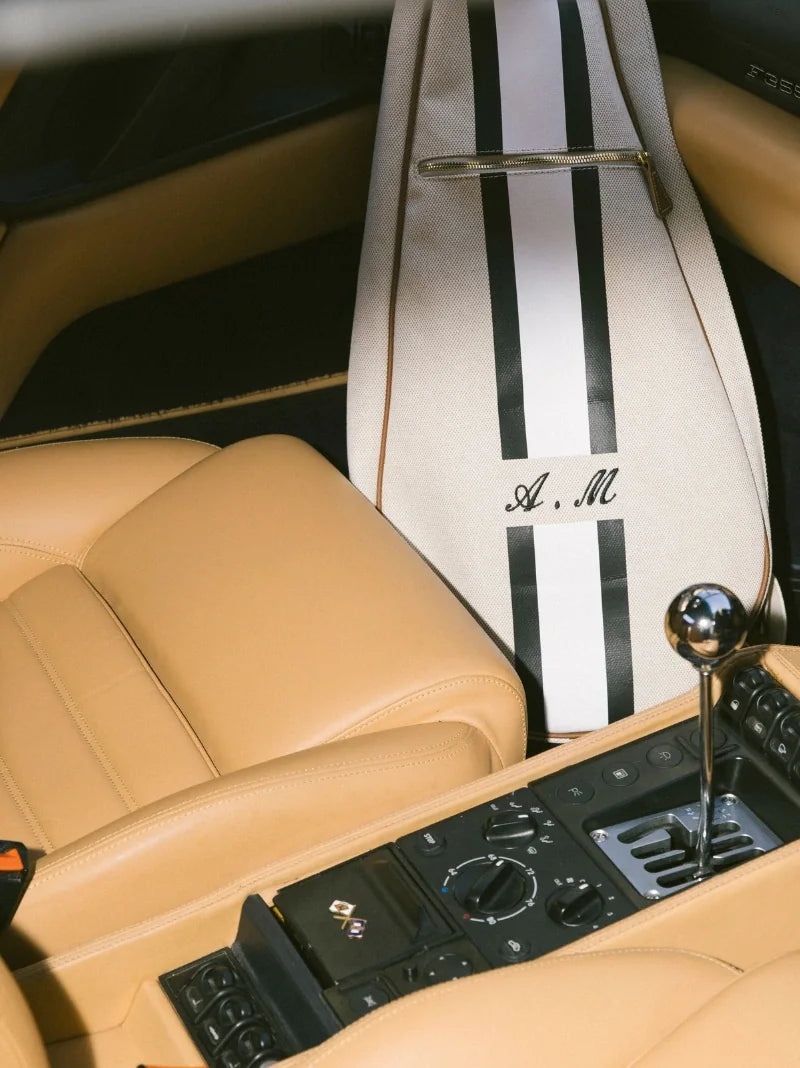 Green Striped Tennis Racket Case