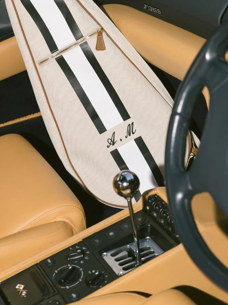 Black Striped Tennis Racket Case