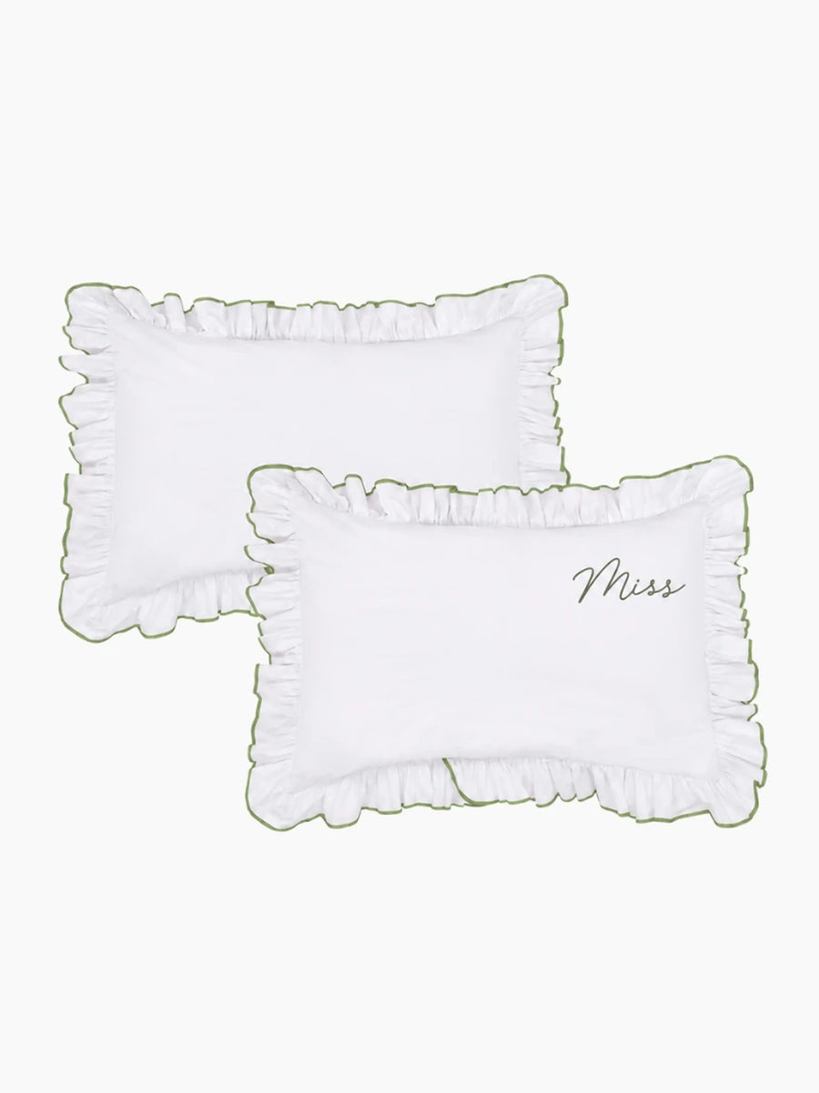 Personalised Green Provence Bed Set