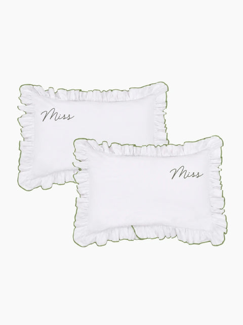 Personalised Green Provence Bed Set