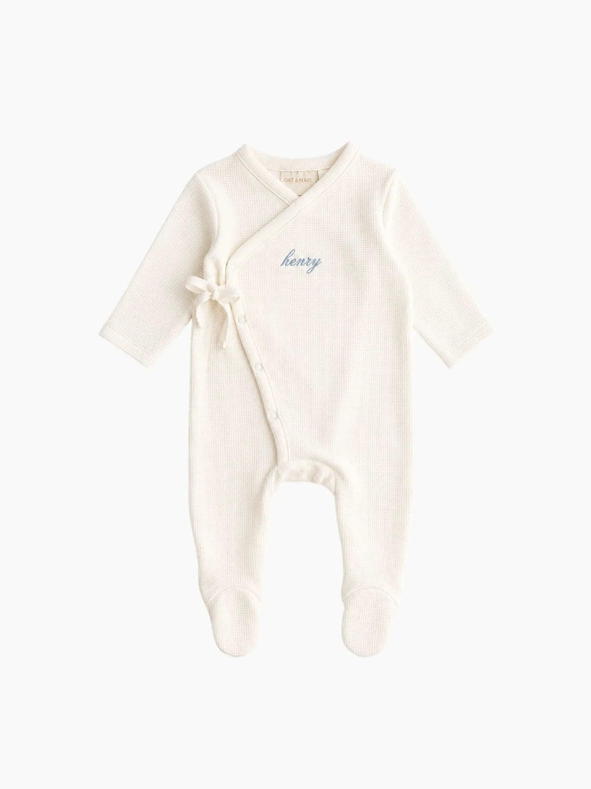 Personalised Waffle Sleepsuit