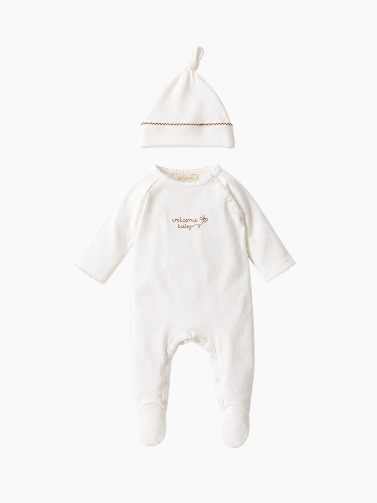 Welcome Baby Sleepsuit & Hat Gift Set