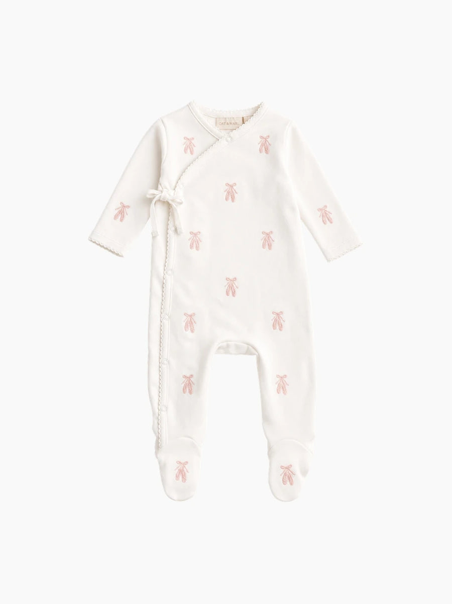 Ballet Slipper Embroidered Sleepsuit