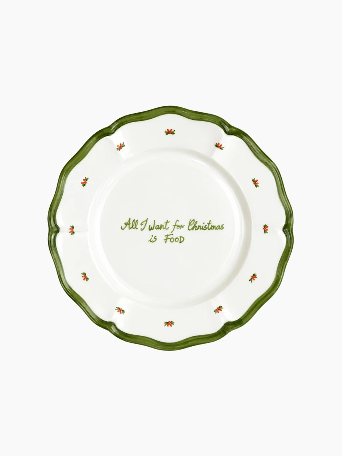 All I Want For Christmas Is Food Plate