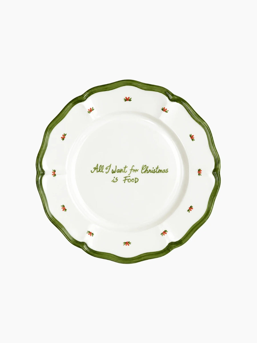 All I Want For Christmas Is Food Plate