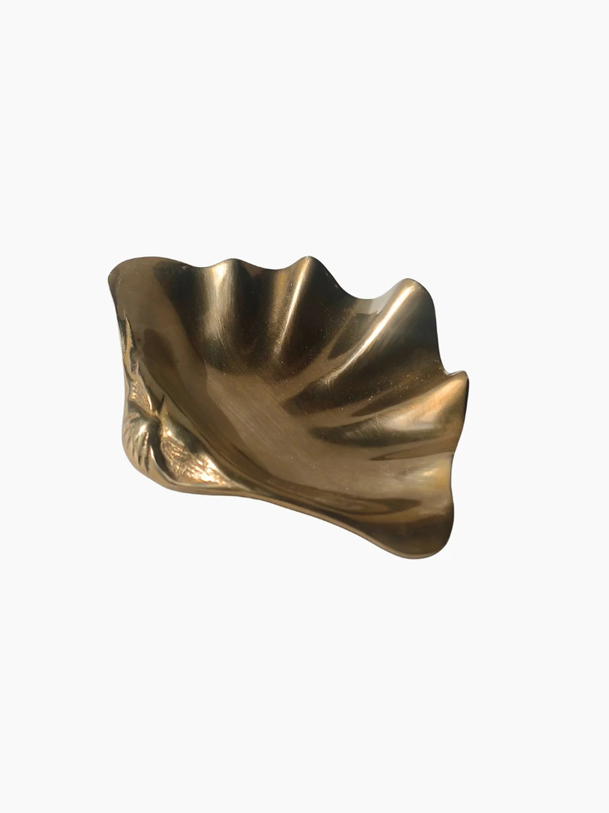Sculptural Brass Trinket Tray