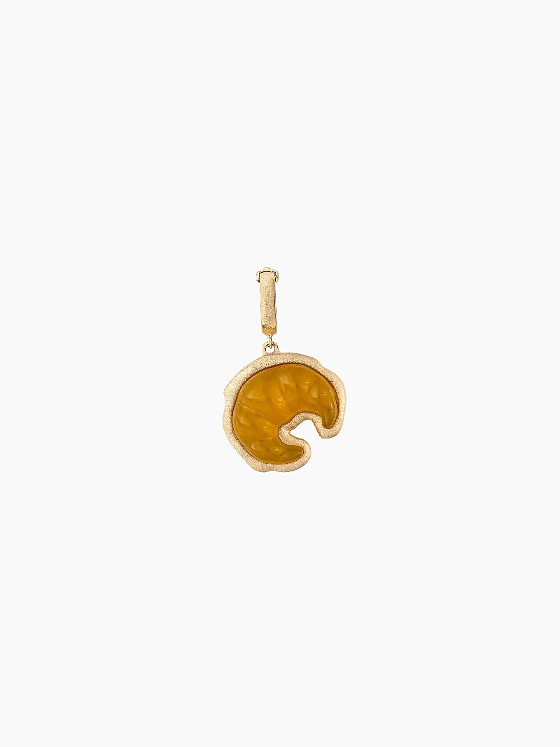 Croissant Gold Cut-Out Charm