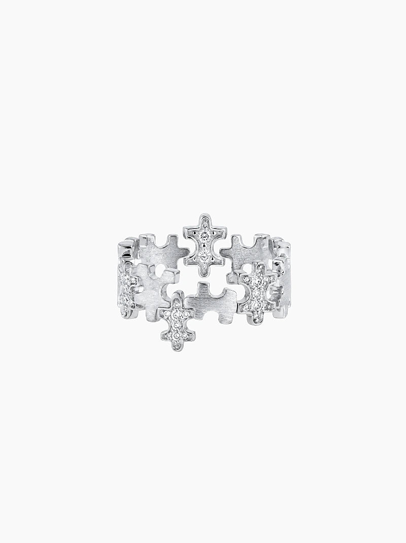 Gold Multi-Pavé Ring