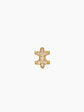 Gold Full Pavé Stud Earrings