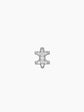Gold Full Pavé Stud Earrings