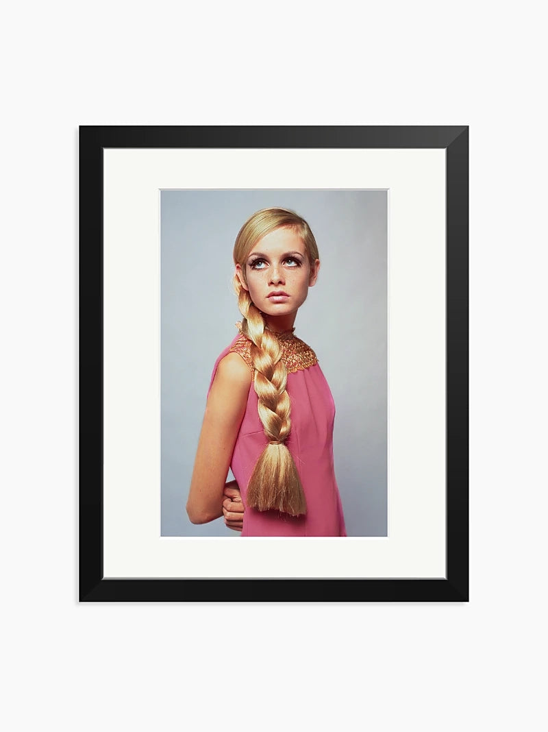 Twiggy in Pink Art Print