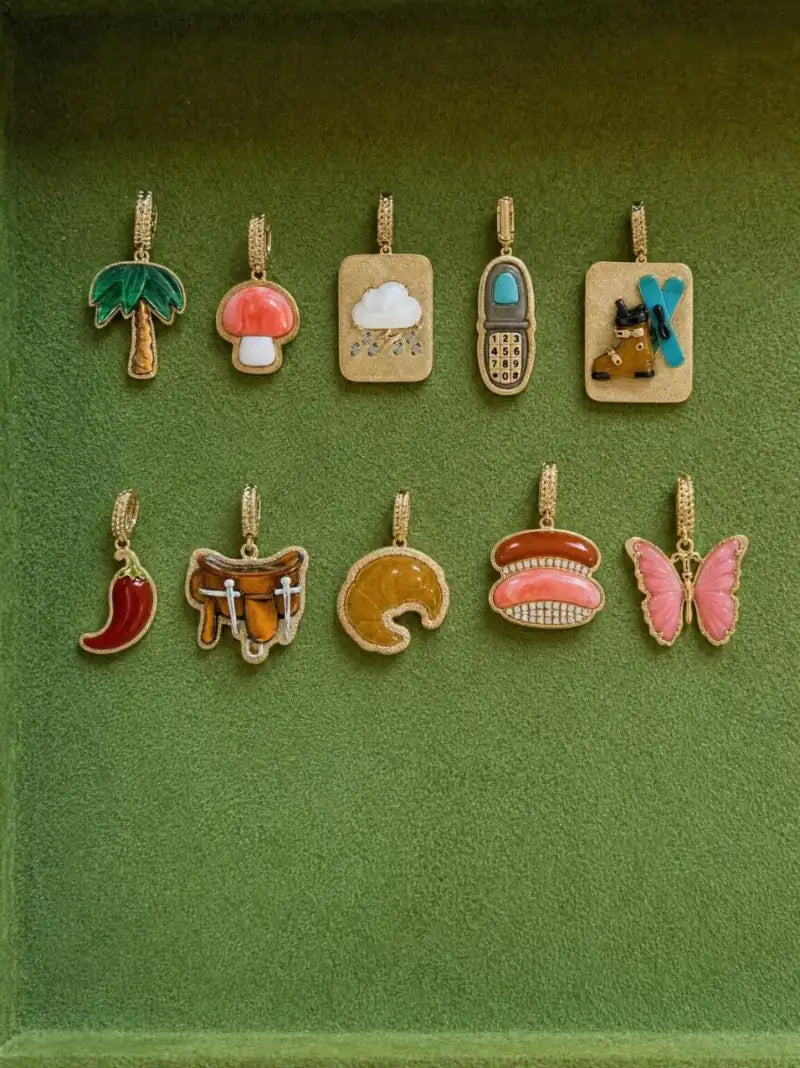 Palm Tree Gold Cut-Out Charm