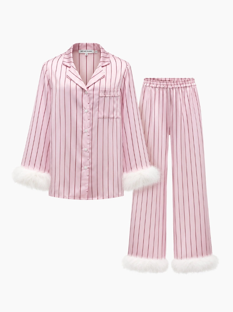 Silk Ever After Feather Pyjama Set