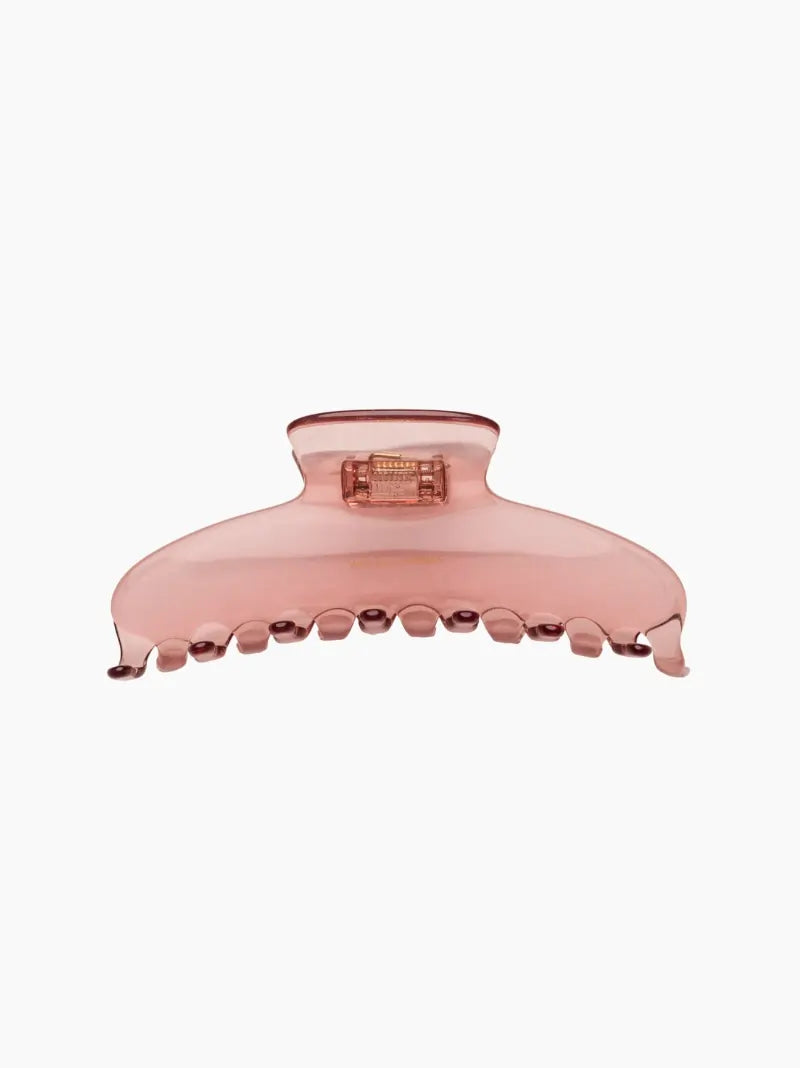 Pink Translucent Hair Claw Clip