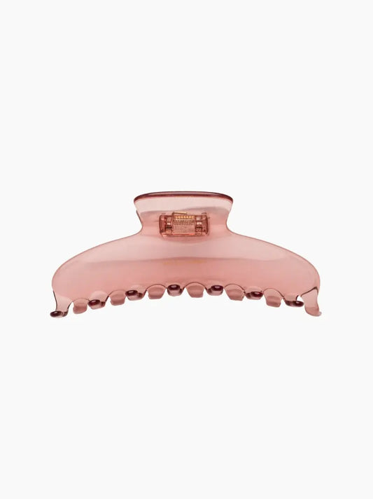 Pink Translucent Hair Claw Clip