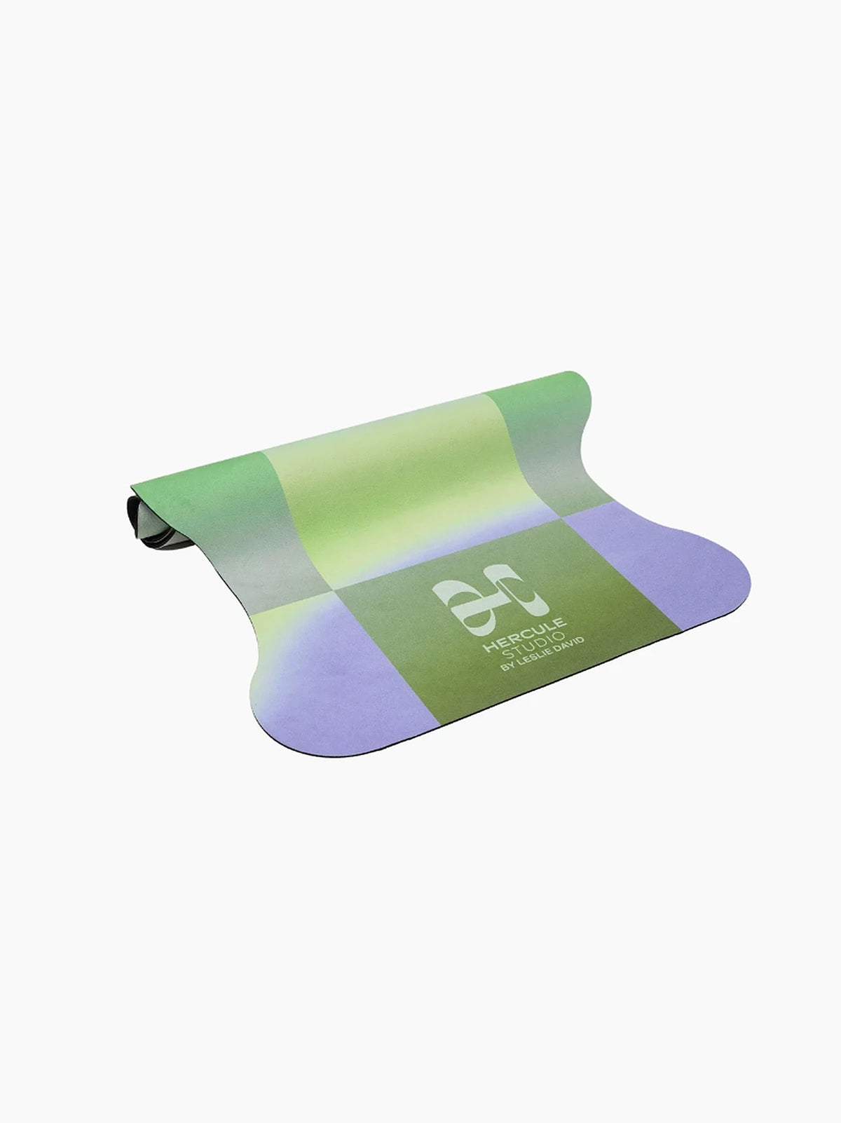 Blue and Green Scallop Yoga Mat
