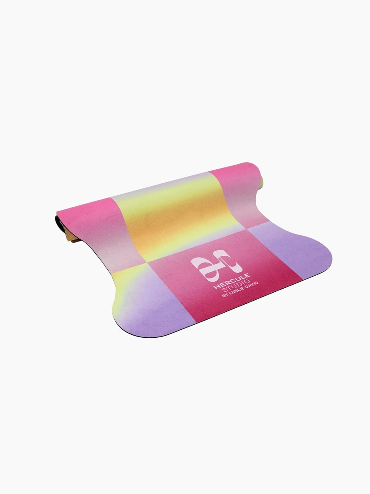 Pink and Orange Scallop Yoga Mat