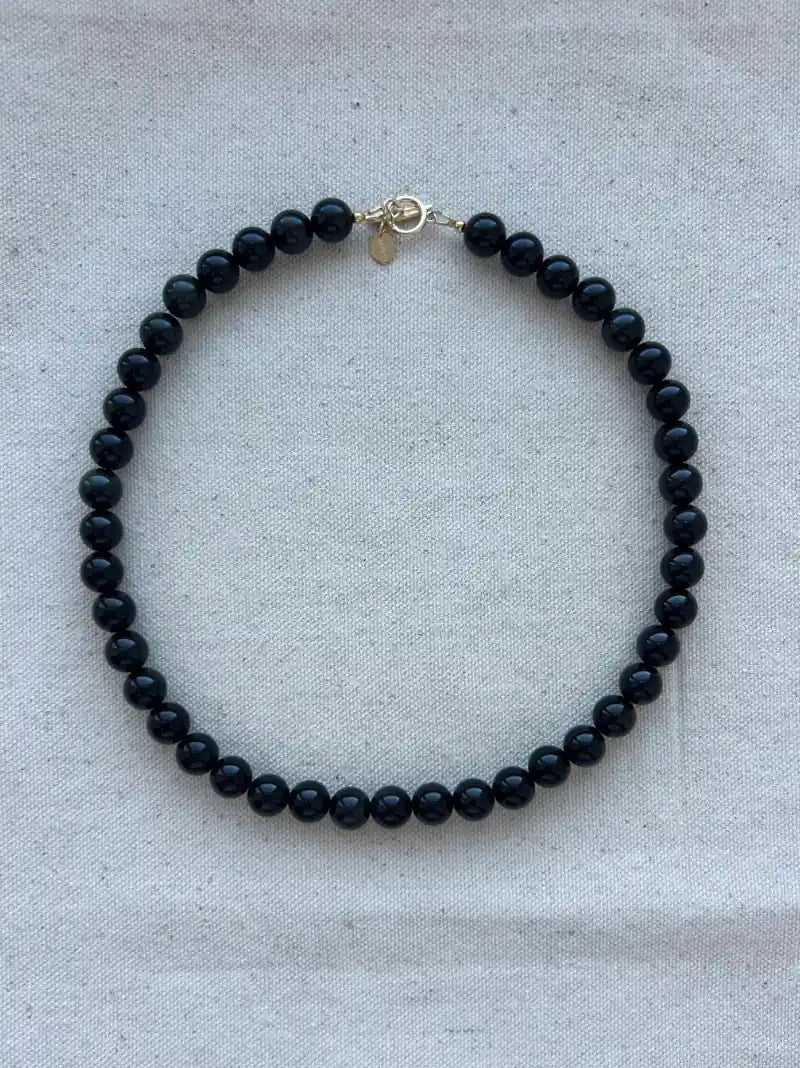 Black Gemstone Necklace