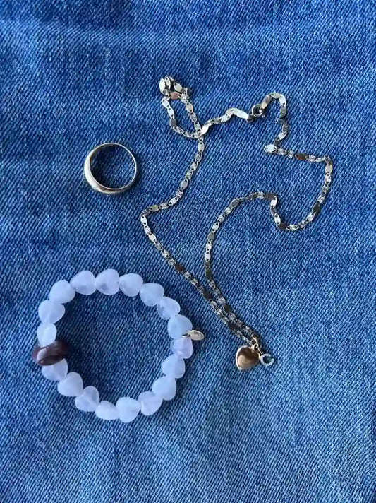 Natural Blush Gemstone Bracelet