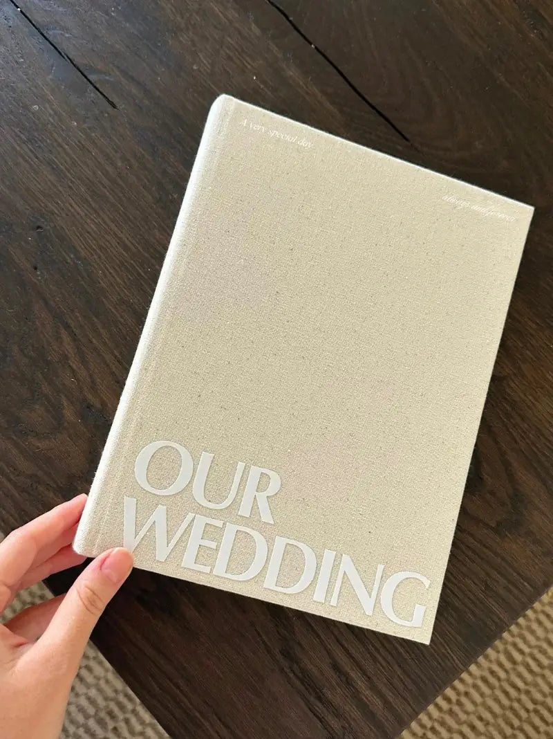 Linen Wedding Photo Album