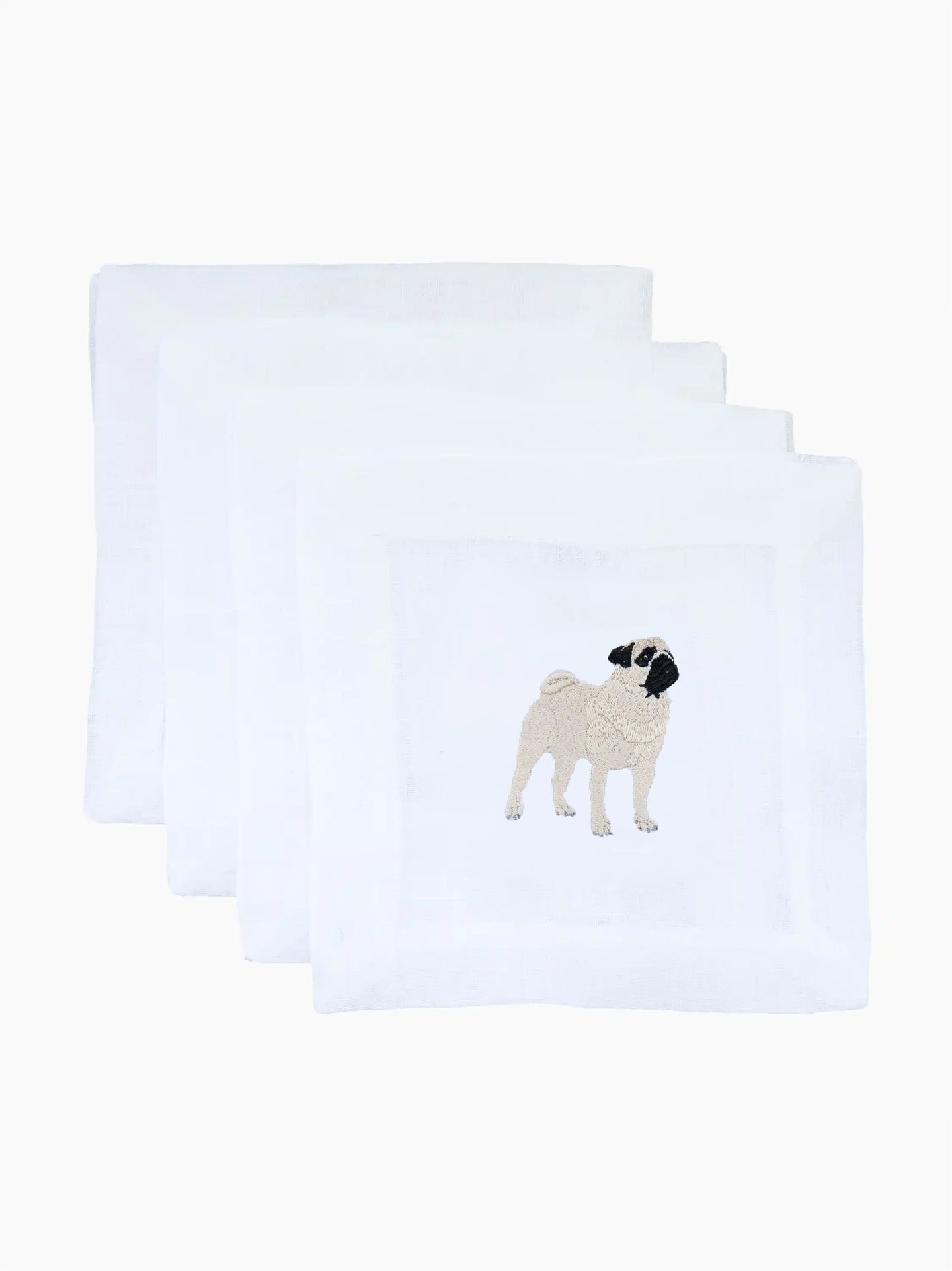 Pug Cocktail Napkins