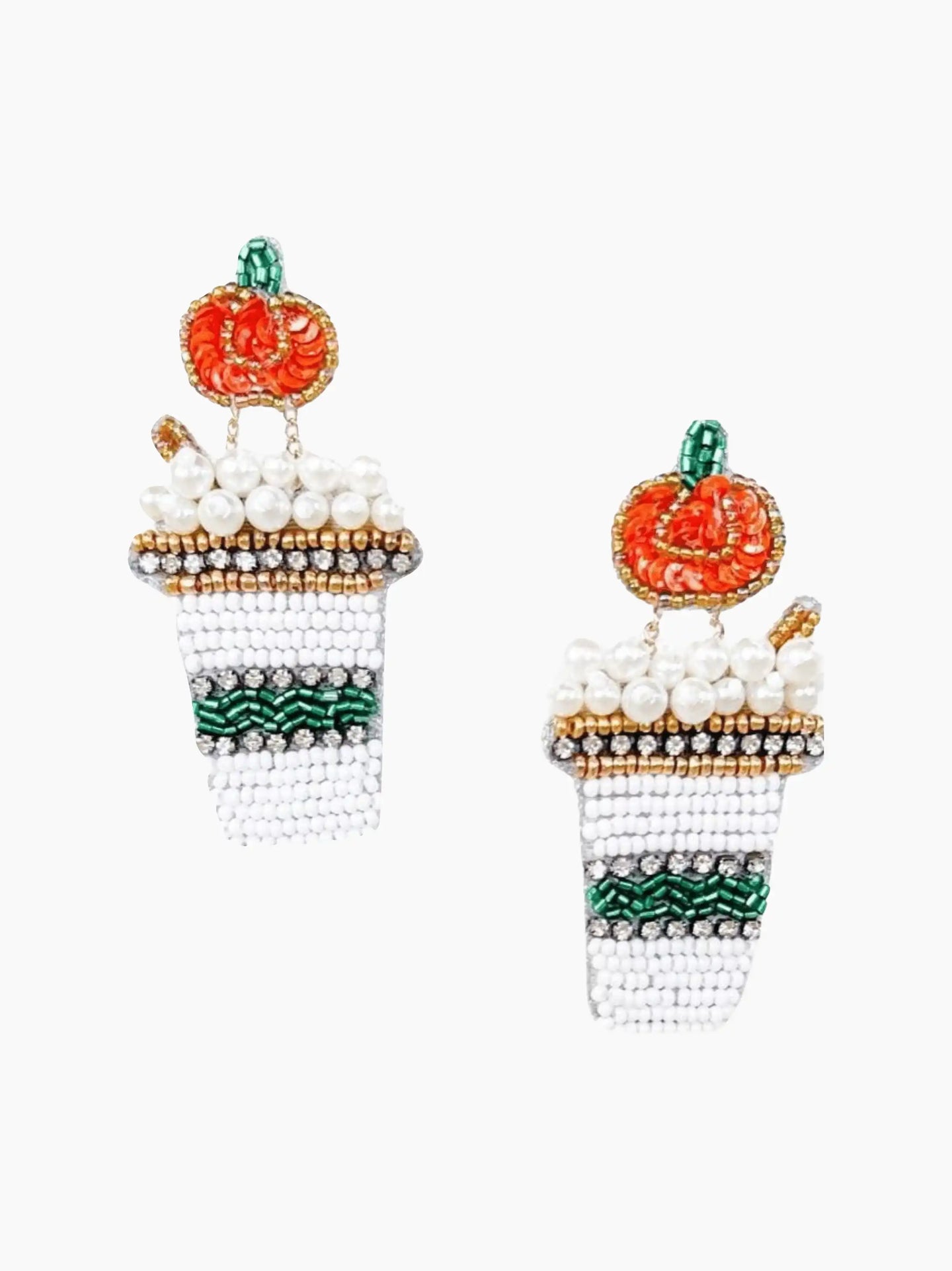 Pumpkin Spice Latte Earrings