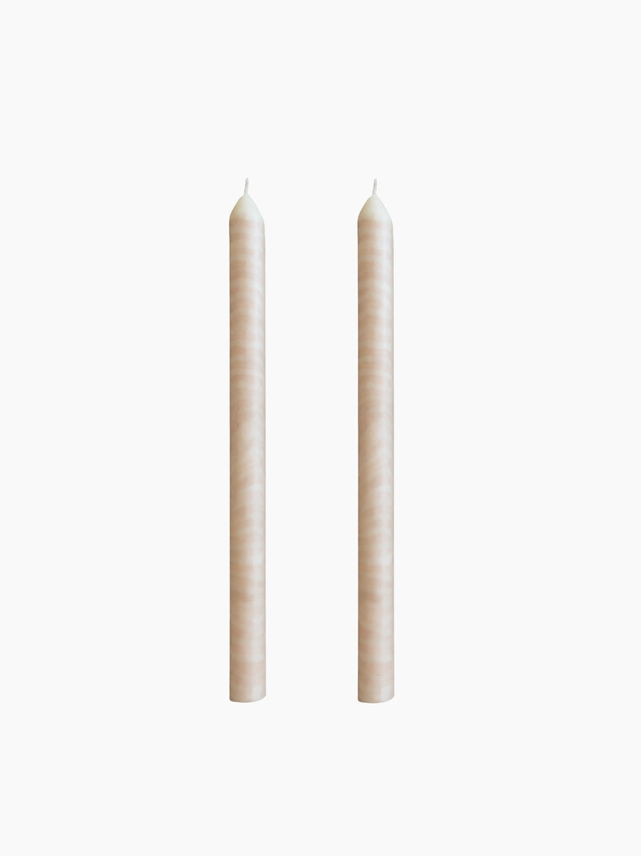 Pavlova Cream Dinner Candles Set of 2