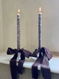 Walnut Brown Dinner Candles Set of 2