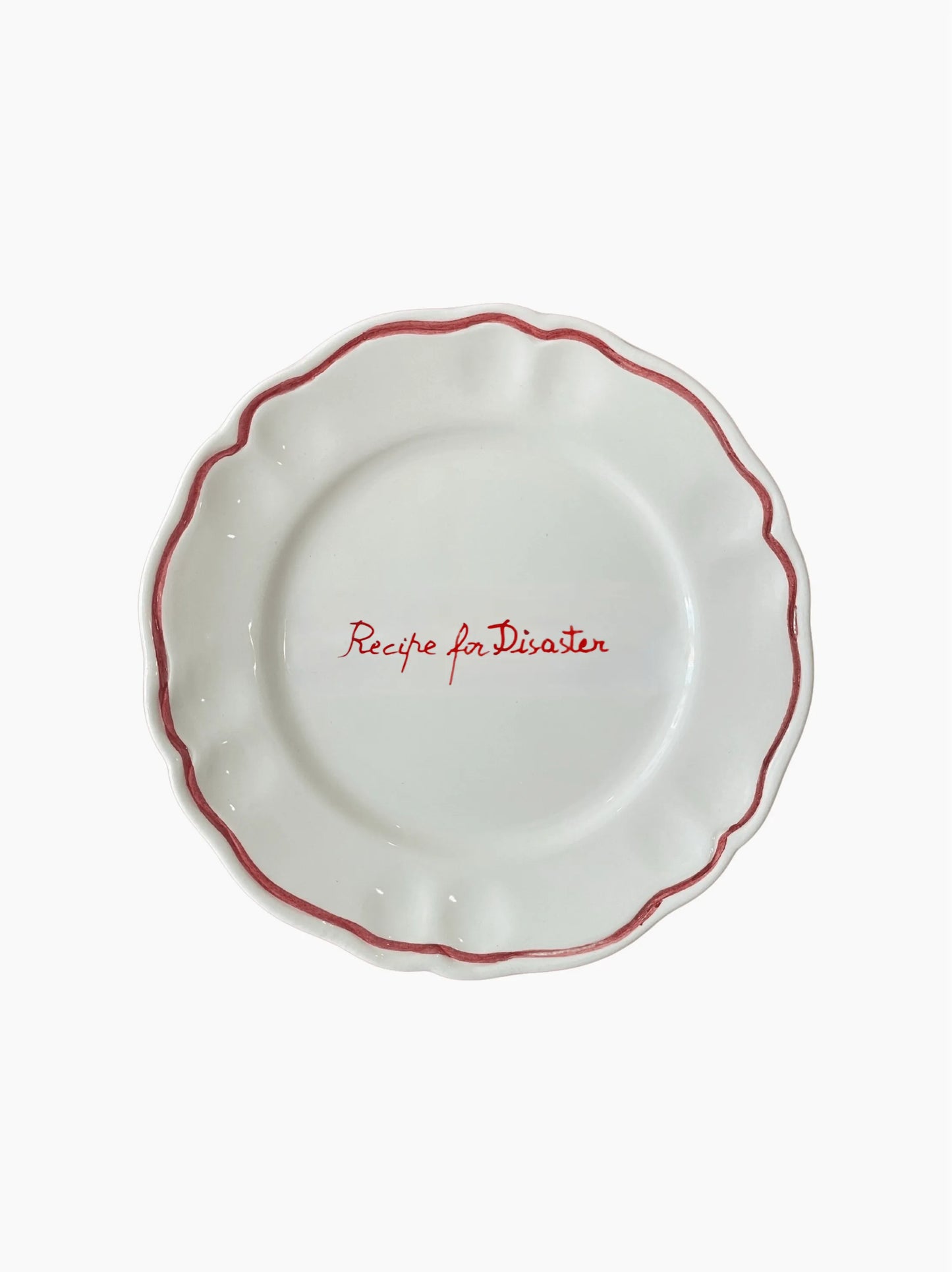 Recipe For Disaster Plate Set