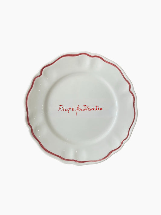 Recipe For Disaster Plate Set