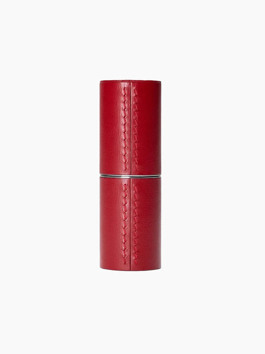 Red Leather Lipstick Case