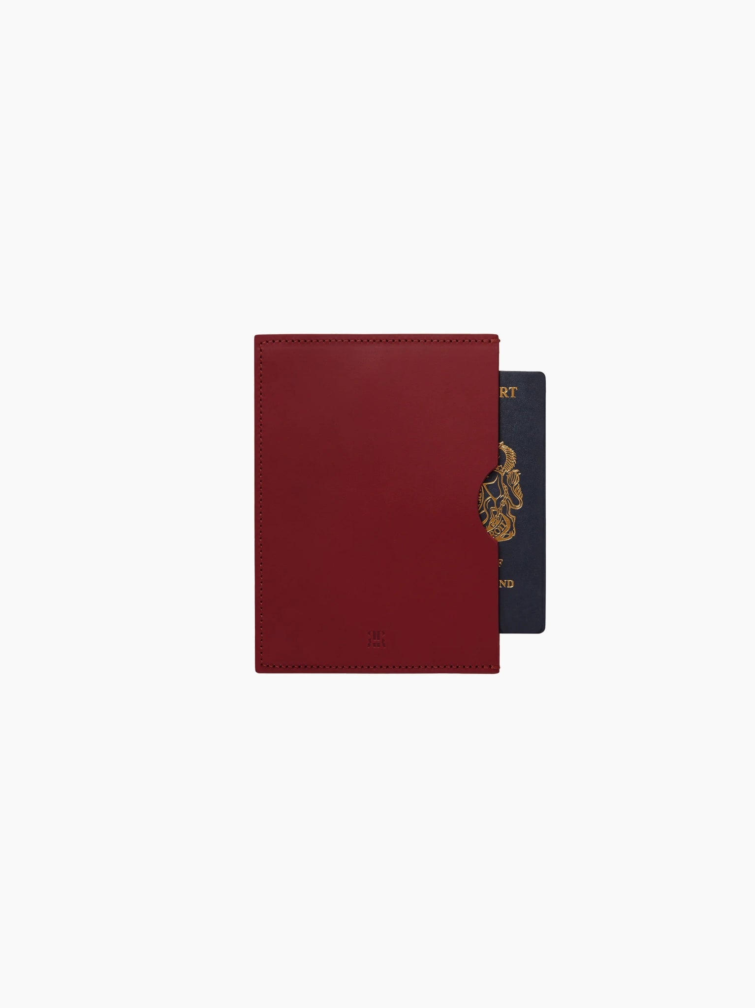 Red Leather Passport Holder