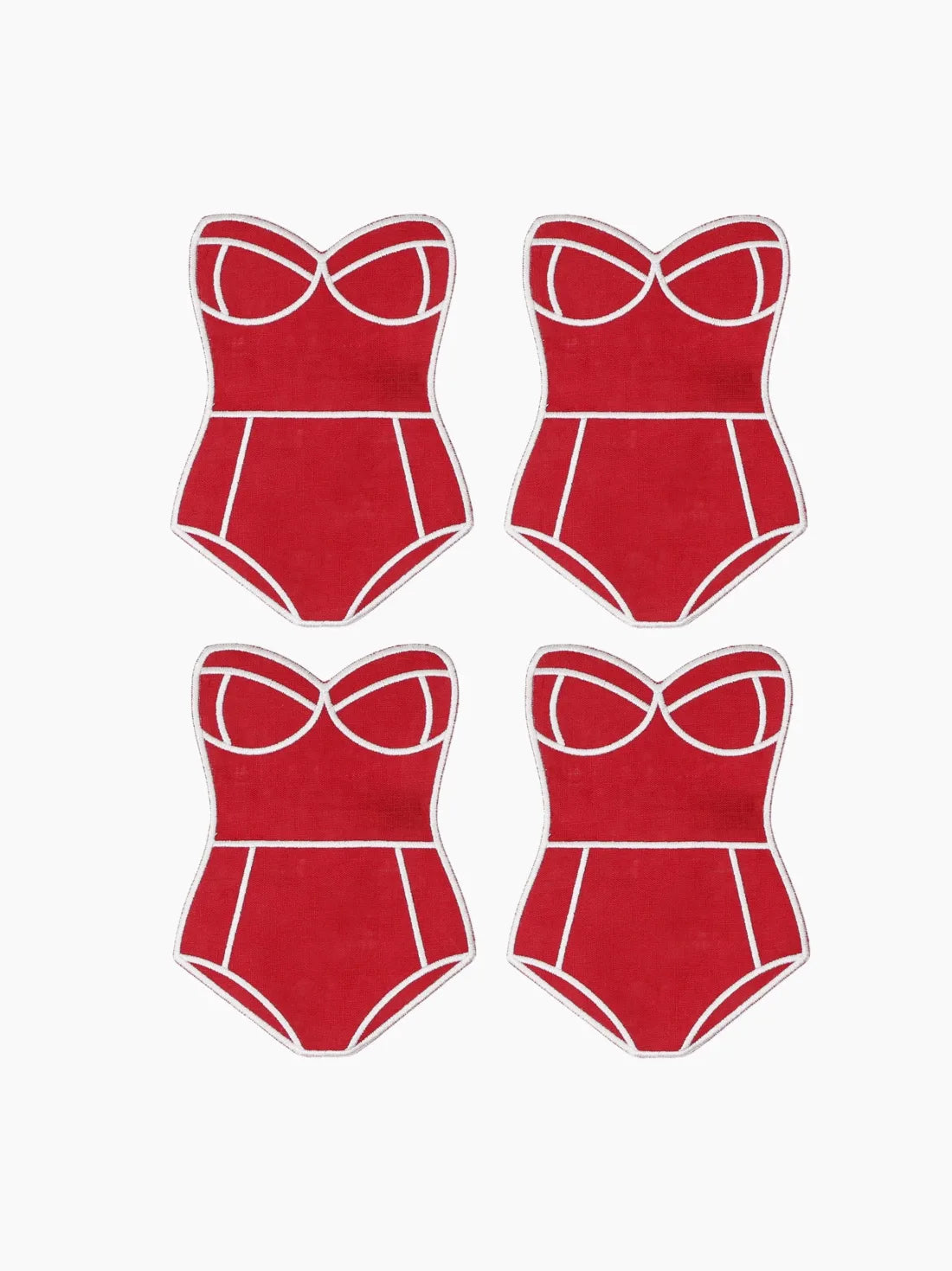 Red Swimsuit Cocktail Napkins