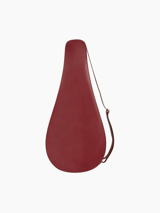 Red Leather Tennis Racket Cover