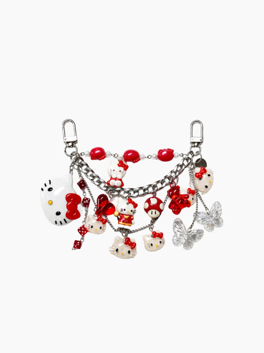 Red Chain Bag Charm