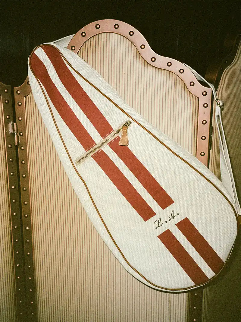 Red Striped Tennis Racket Case