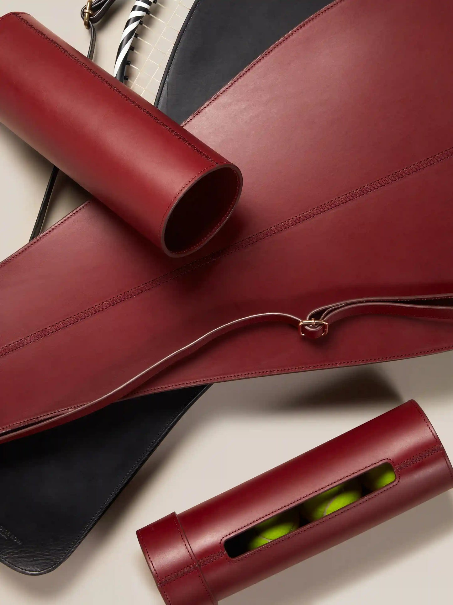 Personalised Leather Tennis Racket Case | The Go-To
