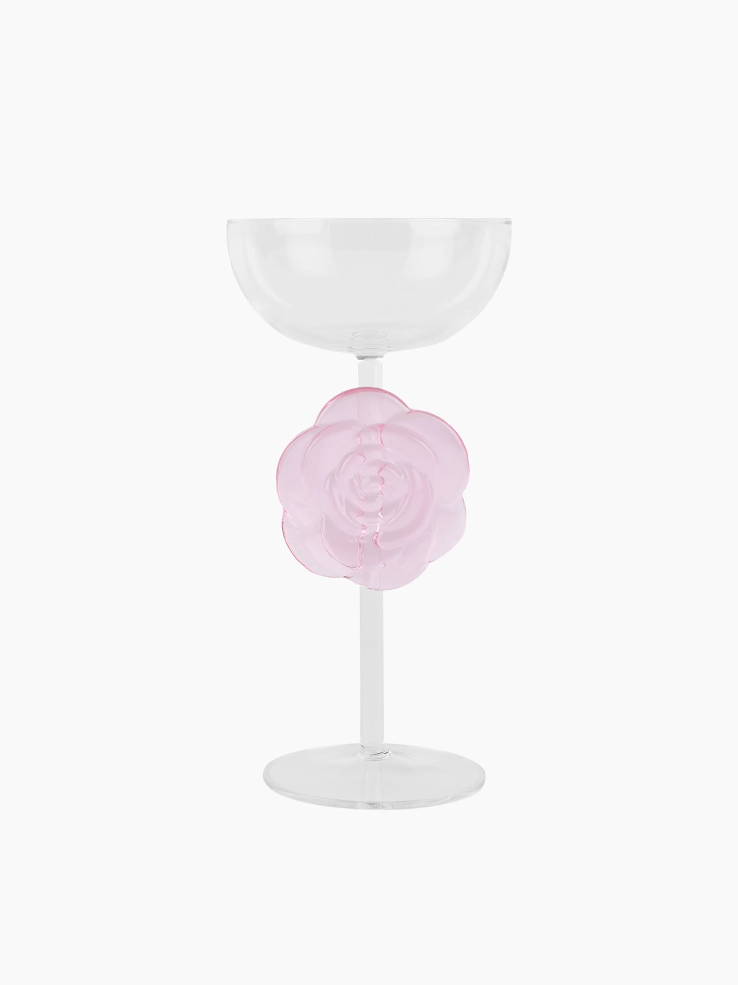 Pink Rose Cocktail Glass