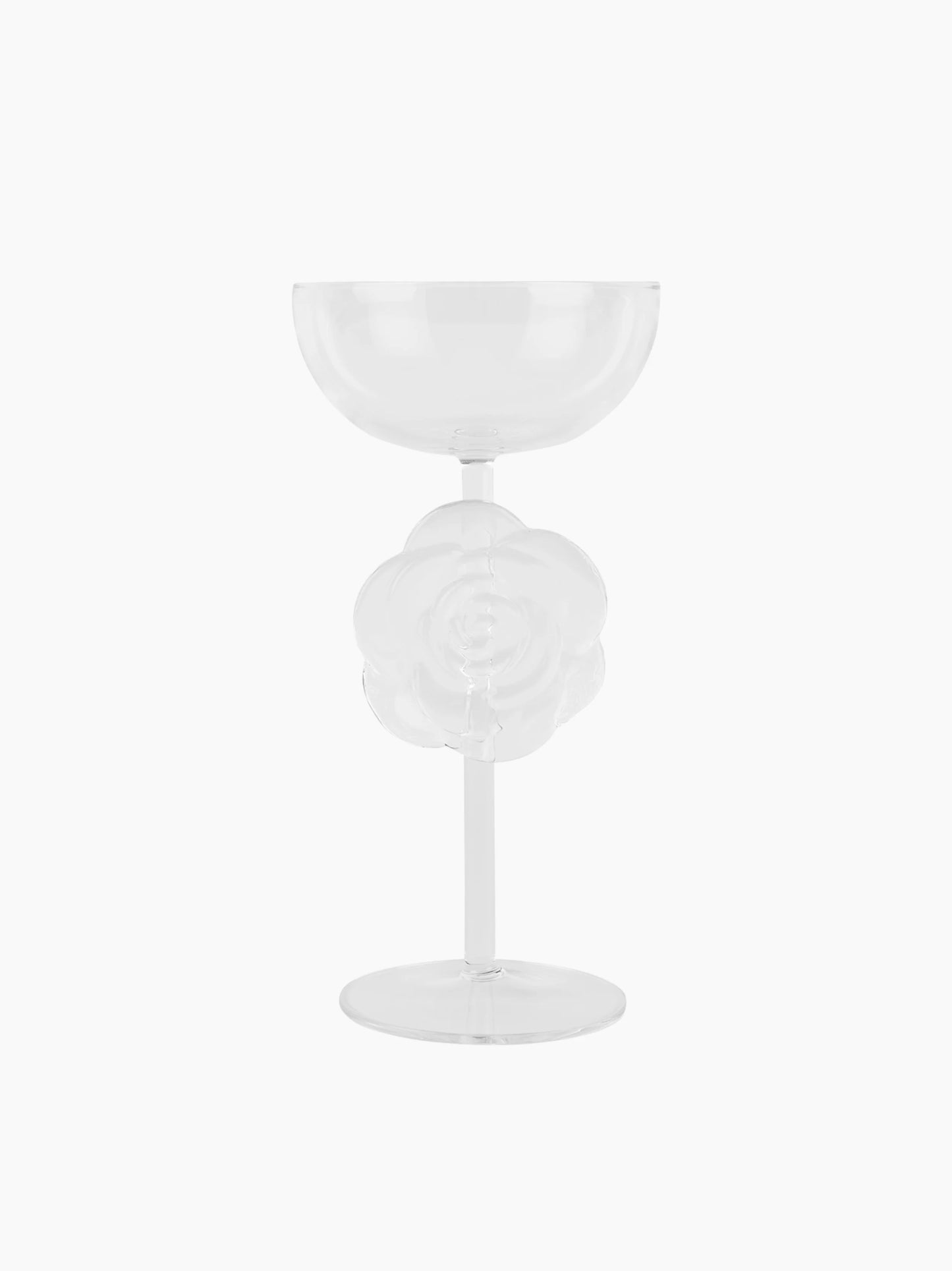 Clear Rose Cocktail Glass
