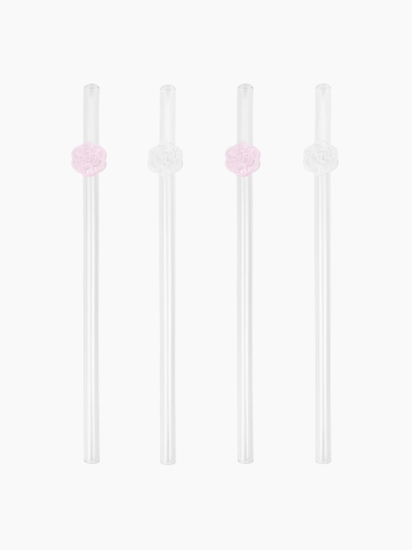 Rose Straws Set of Four