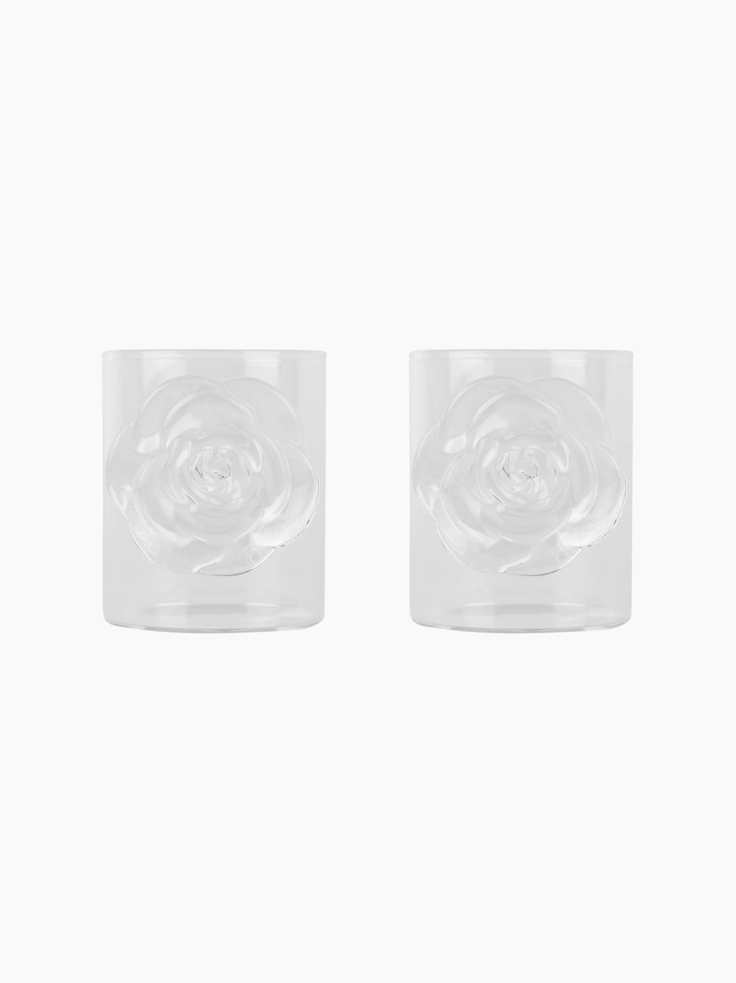Clear Rose Tumbler