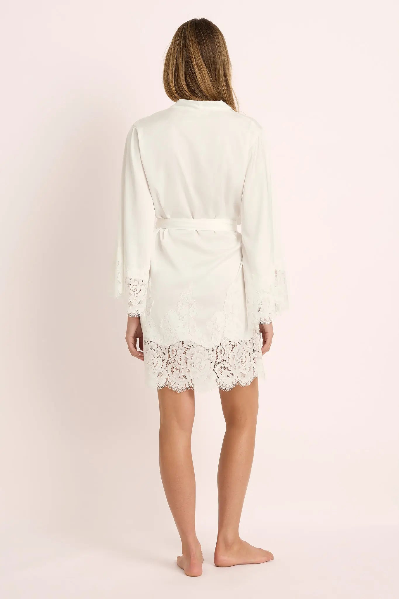 Personalised Short Lace Robe
