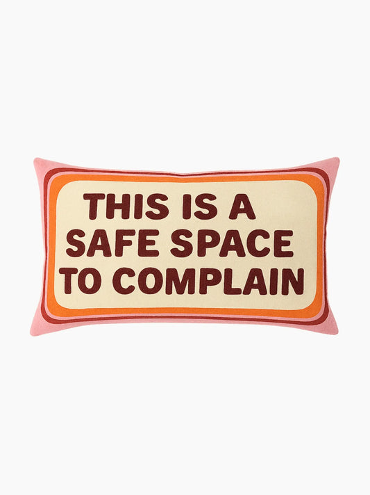Safe Space To Complain Needlepoint Cushion