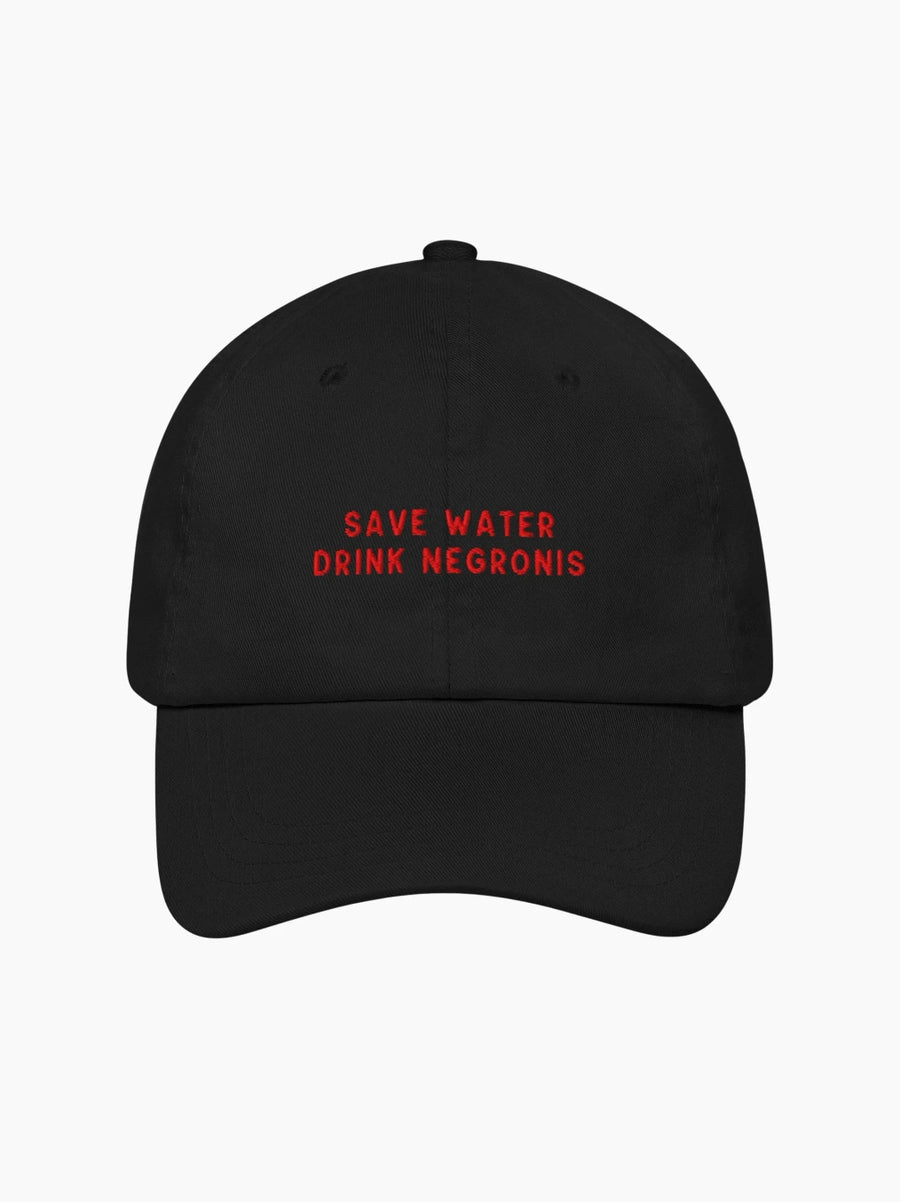 Save Water Drink Negronis Cap